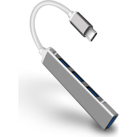 Hub USB C 4 Ports Adaptateur Multiport pour PC Portable, Ordinateur de Bureau et Téléphones Mobiles (1/5)
