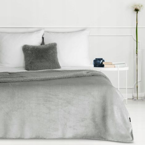 Eurofirany Mikrofaserdecke 150 cm x 200 cm grau 1 Stück. (1/5)