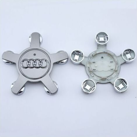 Enjoliveur 4f0601165 n logo roue pour Audi Enjoliveur 135 mm - gris, lot de 4 (1/5)