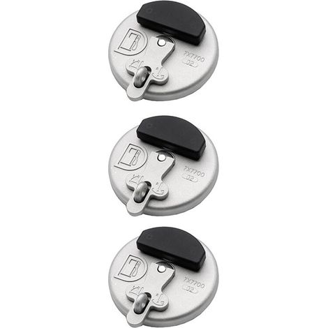3 tapas de depósito de combustible con cerradura 7X7700 para excavadoras CAT D6R D5C 311D 312D 320D 321D 323D, color gris.