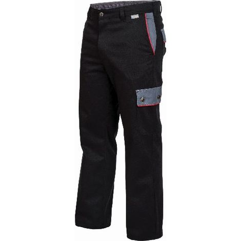 Pantaloni Ajax Sara XLB a vita alta, neri/grigi