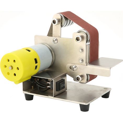 Mini portable electric belt sander DIY polishing sanding sharpener grinder (1/5)