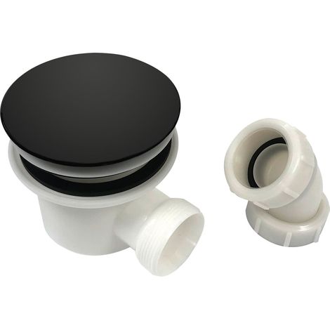MX Fast Flow Shower Waste 90mm for 40mm Trays - Black (1/2)