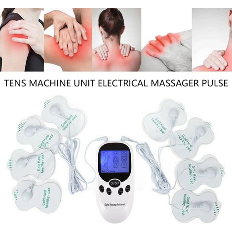 Stimulateur Musculaire Électrique - 6 Modes - 8 Électrodes - Rechargeable USB - Pour Soulagement des Douleurs du Dos et des Épaules - 1 Pièce (1/4)