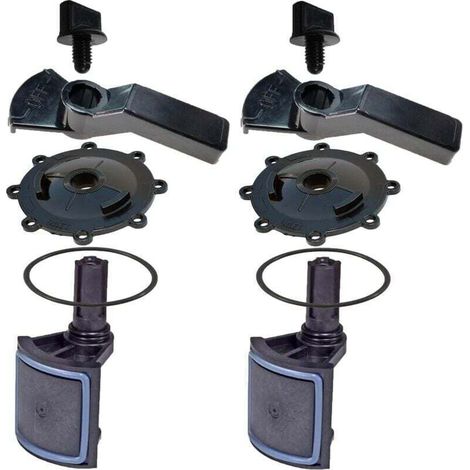 Kit complet de rénovation de vanne de piscine ATIE 2/3 voies, compatible avec les vannes Jandy 2/3 voies 4715, 4716 et 4717 (2 paquet) (1/4)