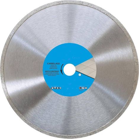 Disque Diamant Jante Continue Cannelée D. 230 x Al. 30/25.4/22.23 x Ht. 5 - Découpe Précise - Idéal pour Carrelage - Diamwood (1/2)