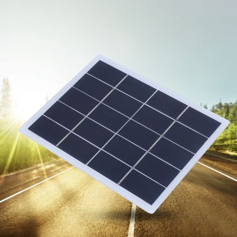 Panneau solaire 3W 5V polycristallin pour éclairage extérieur et recharge de batteries de jardin (1/5)