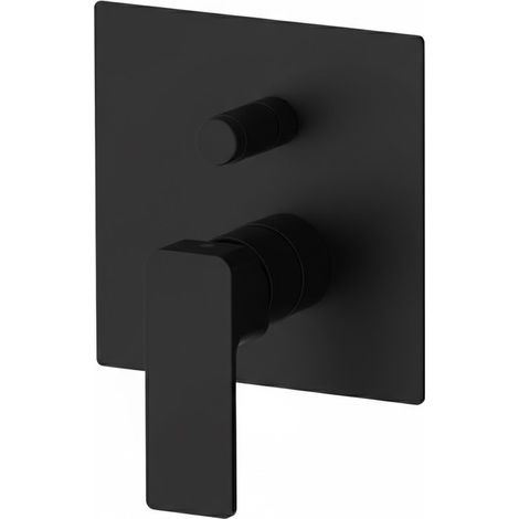 MISCELATORE MONOCOMANDO INCASSO CON DEVIATORE LINEA ICON- Nero Opaco- MARIA- pezzi 1 (1/3)