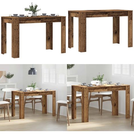 vidaXL Esstisch Altholz-Optik 120x60x76 cm Holzwerkstoff (1/5)
