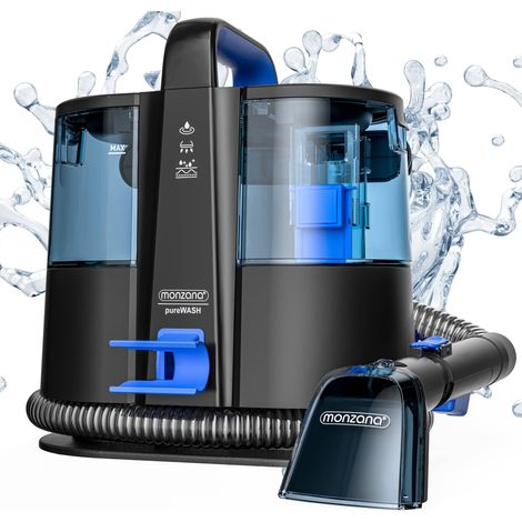 MONZANA® Shampouineuse 400W Aspirateur laveur portable Nettoyeur pour canapé tapis moquettes voiture avec double réservoirs