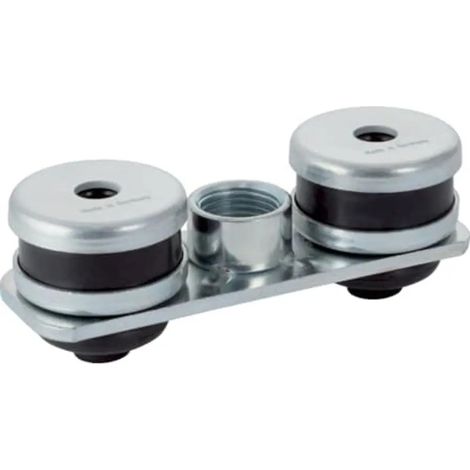 Geberit Set piastra di base rettangolare, a due fori, con manicotto filettato G 1/2", 359.146.26.1
