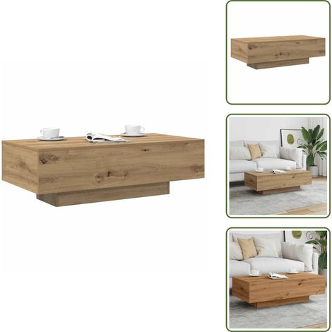 Couchtisch Artisan-Eiche 100x49,5x31 cm Holzwerkstoff - Couchtisch - Couchtische - Beistelltisch - Sofatisch