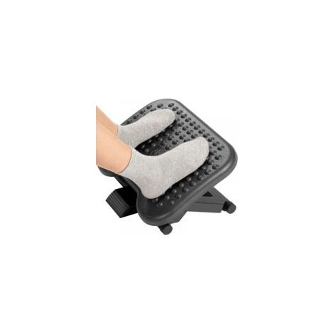 Ergonomische Fußstütze mit 3 Höhenpositionen – 30° Neigungswinkelverstellung – Rutschfeste Massageoberfläche für mehr Komfort zu Hause – Crezuo