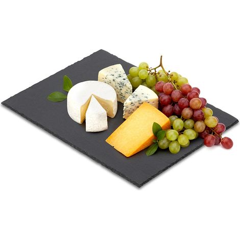 Serviertablett aus Steinschiefer, rechteckig 40 x 30 cm