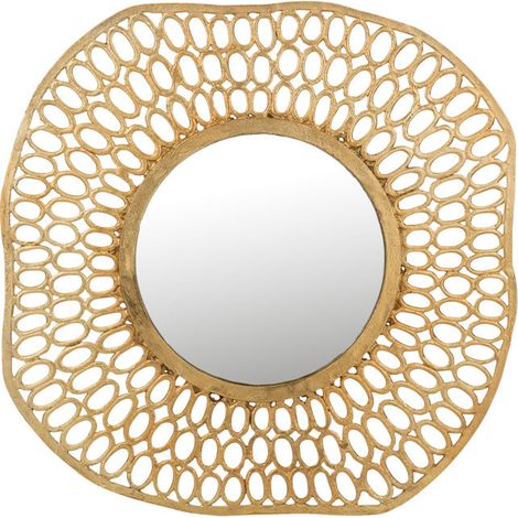 Miroir cercles aluminium 83x83x2cm (1/2)