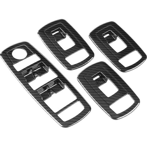 4 pièces garniture cadre bouton lève-vitre voiture style fibre carbone pour Maserati Levante 2017-2018 (1/5)