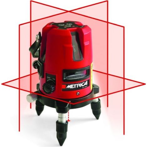 METRICA - Niveau Laser 360° - Rouge - ± 2 mm / 10 m - Portée 15 m - LASER XXL (1/5)