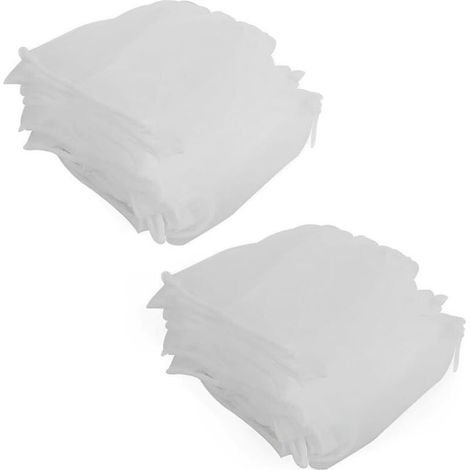 Filet D'évier Jetable, 100 pièces, Sac D'évier en Crépine, Sac de Maille pour Évier, Cuisine en Filet Fin, pour Les Eviers de Cuisine et de Salle de Bain,filet de filtre pour sac à déchets (1/4)