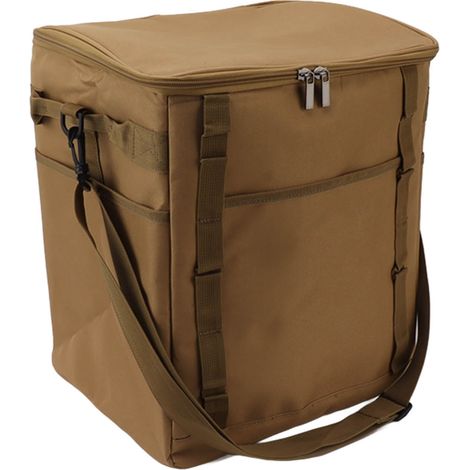 Camping Sac Isotherme Alimentaire Extérieur Nomade Boîte Réfrigérée Extérieur Camping Barbecue Pique-nique Déjeuner Boîte Bento Kaki (1/5)