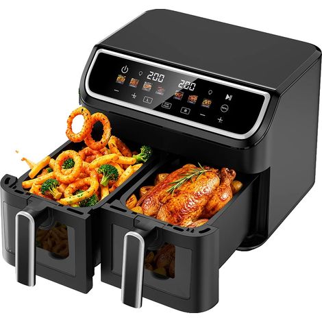 Friteuse à air, capacité de 9L, double panier, 9L (1/5)