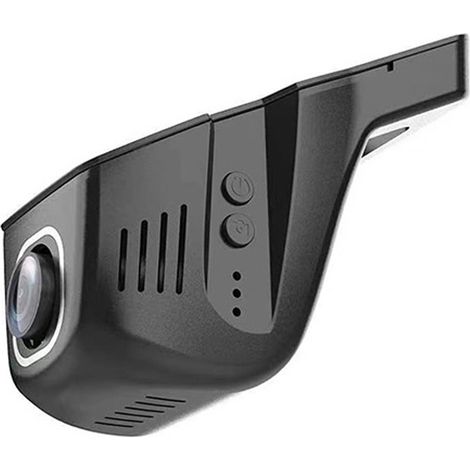 1 caméra embarquée, 1080p, WiFi, stationnement 24h/24, GPS, grand angle, verrouillage d'urgence, enregistreur vidéo 12V (1/5)