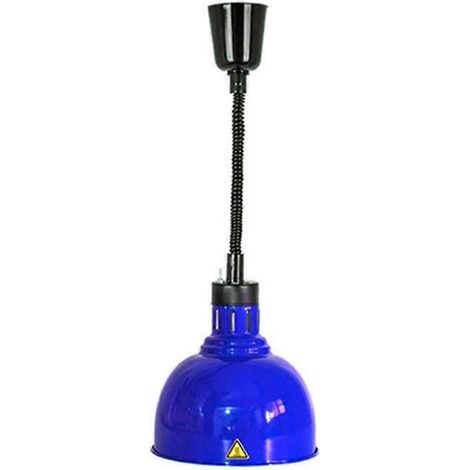 Lustre chauffant alimentaire pour buffets et chauffe-pizzas, lampe chauffante unique bleue, style décomposition (1/5)