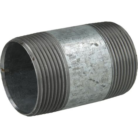 Nipple double galvanisé 1 1/2'' x 70 mm