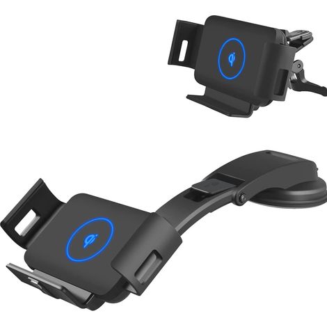 Support de téléphone sans fil pour voiture, fixation sur grille d'aération et tableau de bord, compatible avec Galaxy Z Fold 3/2/1
