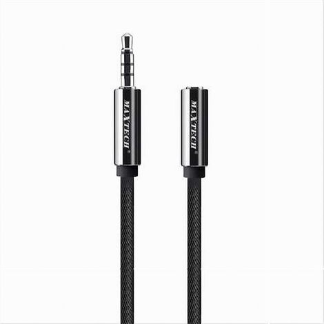 MaxTech - Cavo Audio Jack Aux 3,5 Mm Da Maschio A Femmina Am/af 1 Metro Prolunga Aux3-mf01 - (1/2)