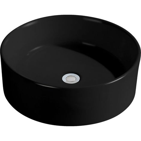 Kronenbach Tube Black Edition Aufsatzwaschtisch Ø 46 cm (1/2)