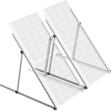 Supports de panneaux solaires, angle ajustable, construction en aluminium durable, 45 IN 2 Ensembles (1/2)