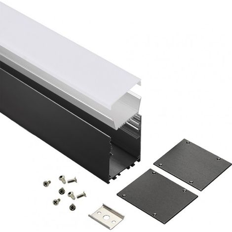 Profilé LED Linéaire - Série L70 - 1,5 mètre - Aluminium - Diffuseur opaque