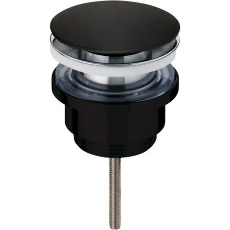Wirquin Bonde Lavabo universelle laiton Quick-Clac noir mat (1/4)