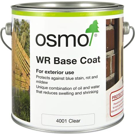 Osmo WR Basecoat - Clear Impregnation For Exterior Wood - 2.5 Litre