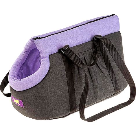 Ferplast BORSELLO  Borsa trasportino per cani e gatti . Variante 50 - Misure: 43 x 24 x h 24 cm - Lilla
