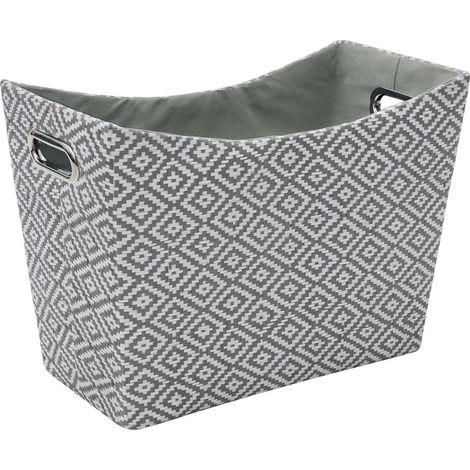Argyle Rectangular Paper Tapered Storage Basket