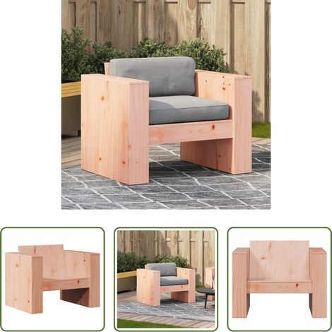 Holzsofa - Gartensessel 79x60x62 cm Massivholz Douglasie (1/5)