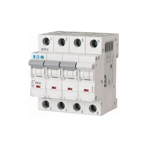 Eaton Leitungsschutzschalter (MCB), 16 A, 3p + N, Charakteristik: B, 236485