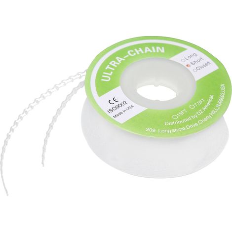 Chaîne orthodontique en caoutchouc, élastique flexible pour dents, accessoire dentaire, distance moyenne (1/5)