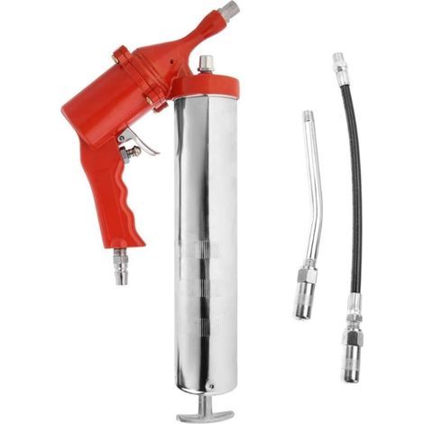 Pompe à Graisse Manuelle Pistolets graisseurs 2800 5600 PSI,Pompe à graisse pneumatique,Pompe à Graisse,Grip aisé,Fixation embout simple,pour Cartouch (1/5)