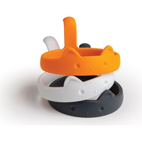 Ototo - Egg Mould - PanCats - Hvid, Grå, Orange