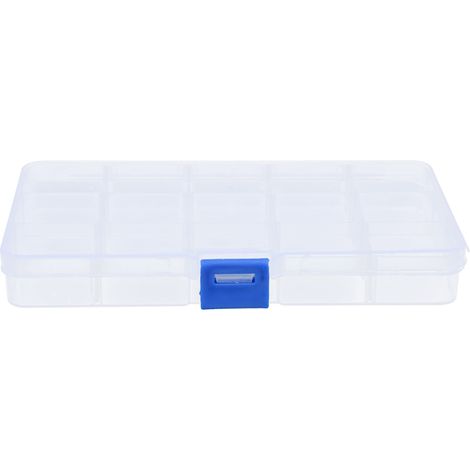 Boîte de rangement en plastique pour bijoux, perles, boucles d'oreilles, colliers, hameçons et petits composants électroniques.
