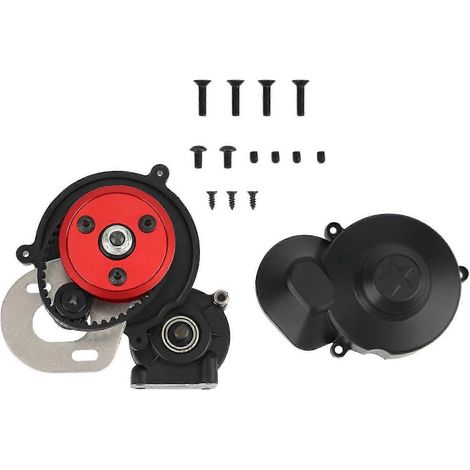 Boîte de vitesses à entraînement par courroie avec engrenage moteur de 3,2 mm pour SCX10 SCX10 II 90046 90047 1/10 RC crawler. (1/5)