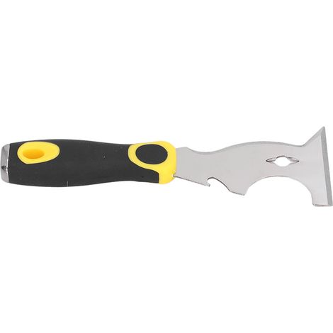 Grattoir multifonction 7,5 cm en acier inoxydable, manche caoutchouc pour peinture et enduit (1/5)