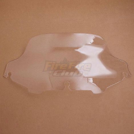 Pare-brise chromé/noir/transparent 6'8" pour moto Harley Electra Street Glide FLHX Touring 1996-2013 - Style 11 8 pouces (1/5)