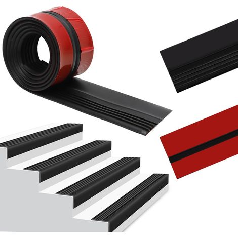 Nez de Marche Autocollant en Silicone, Antidérapant en Silicone Profilé Antidérapant pour Applications Intérieures Marches l'extérieur et l'intérieur(2M) (1/5)