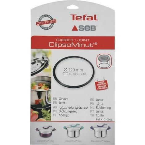 Joint clipso minut' 4L/4,5L/6L – Étanchéité optimale pour autocuiseurs Seb et Tefal – Référence x1010008