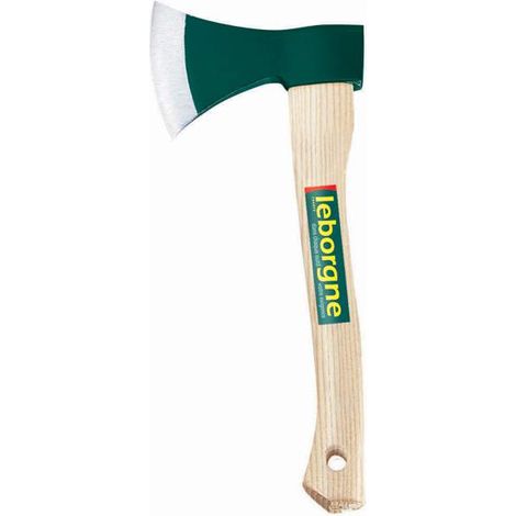 Leborgne – Hachette galbée 0,6 kg – Manche en bois certifié FSC – Acier forgé pour coupe nette – Longueur lame 11 cm