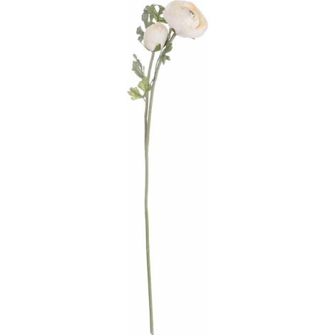 Soft Cream Ranunculus Artificial Flower - L15 x W25 x H58 cm