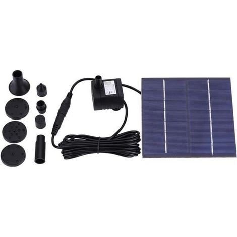 Bardusch - Pompe à eau de fontaine - Énergie solaire - 200 L/H - Matériau durable - Hauteur de pulvérisation 30-60 cm (1/4)